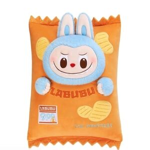 Labubu The Monsters Orange Pillow